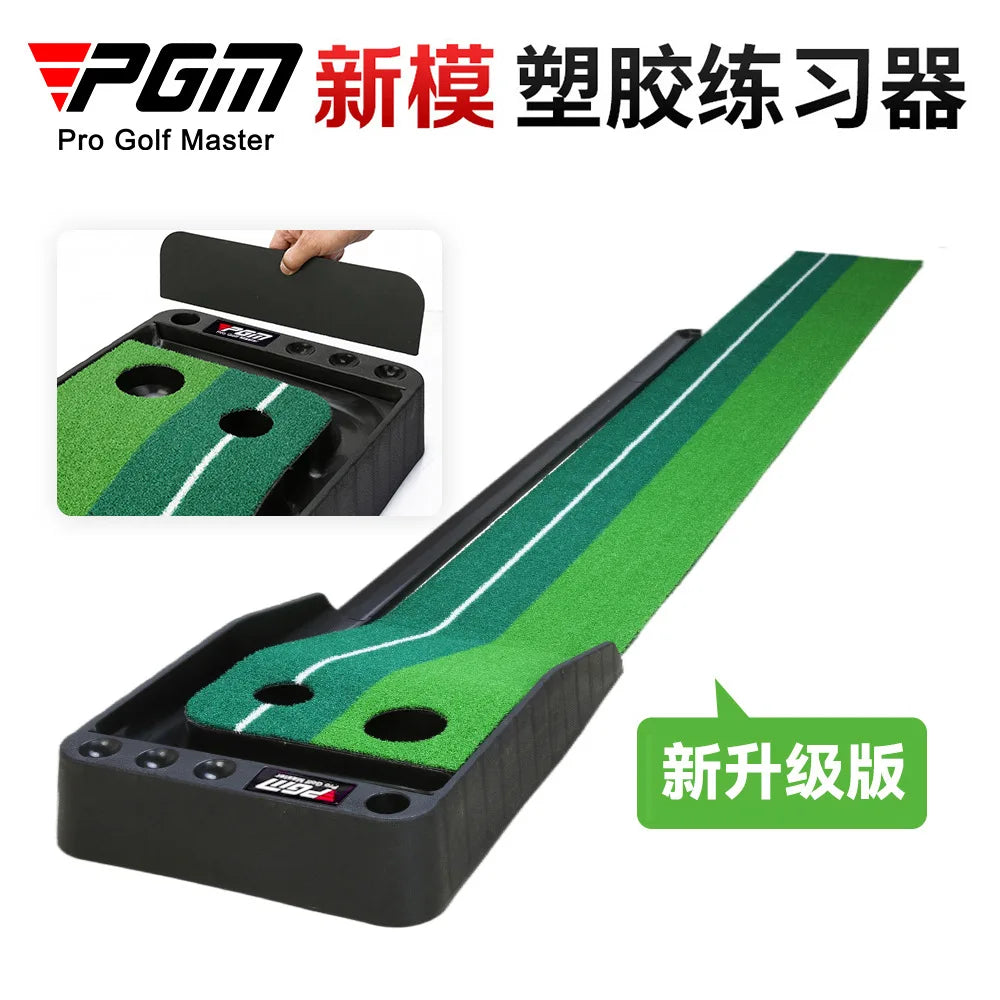 2021 Golf Training Aids: Plastic Putter Trainer Practice Set with Putter Practice Pad TL004