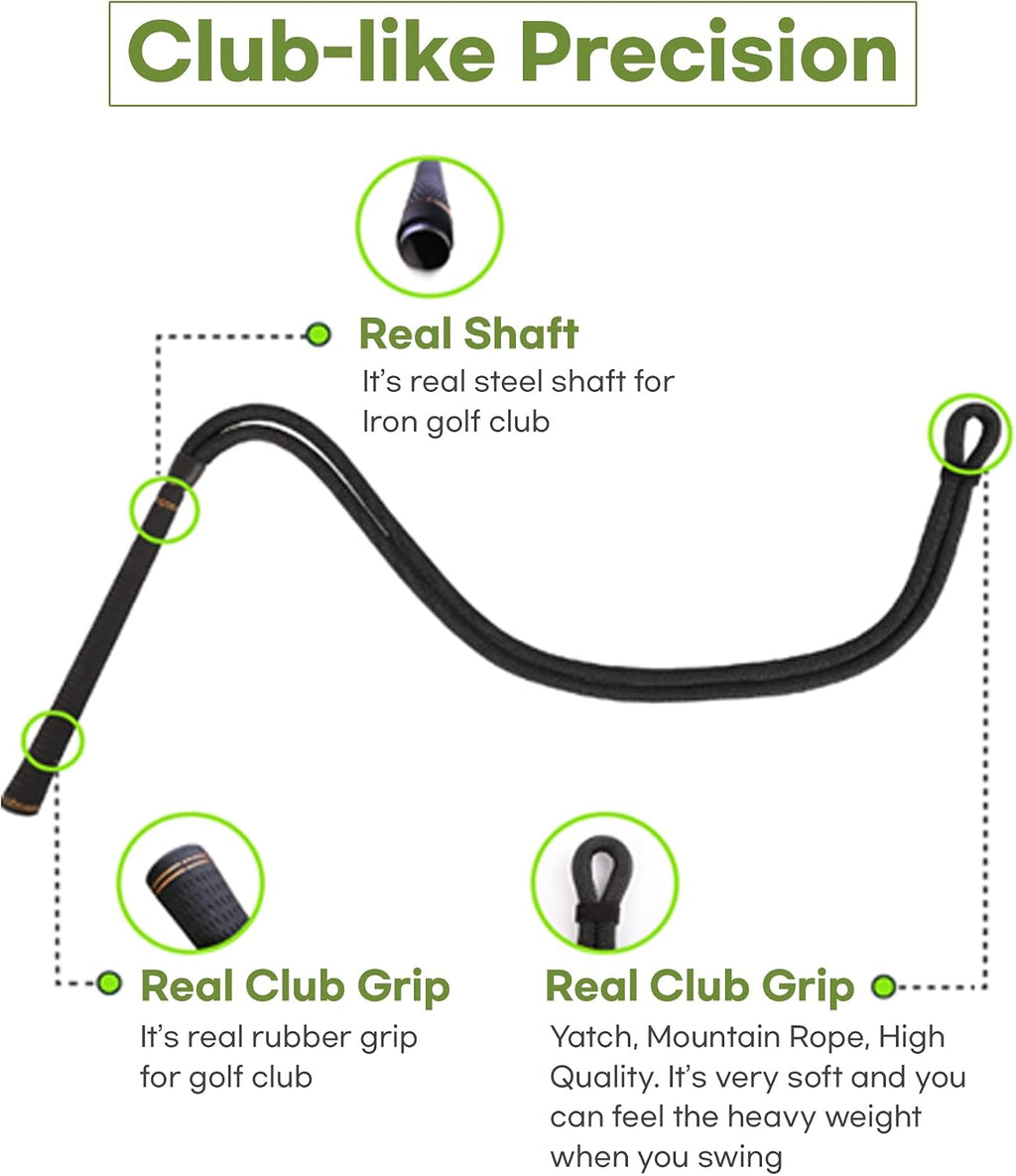 Golf Swing Training Aid - Premium Rope Trainer Equipment (Ropeswing)