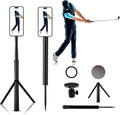 Golf Tripod and Monopod with Magnetic Swing Phone Holder - 54" Adjustable Aluminum Training Aid for Golf Swing, Compatible with MagSafe iPhones, Android Phones, Cameras, and GoPro