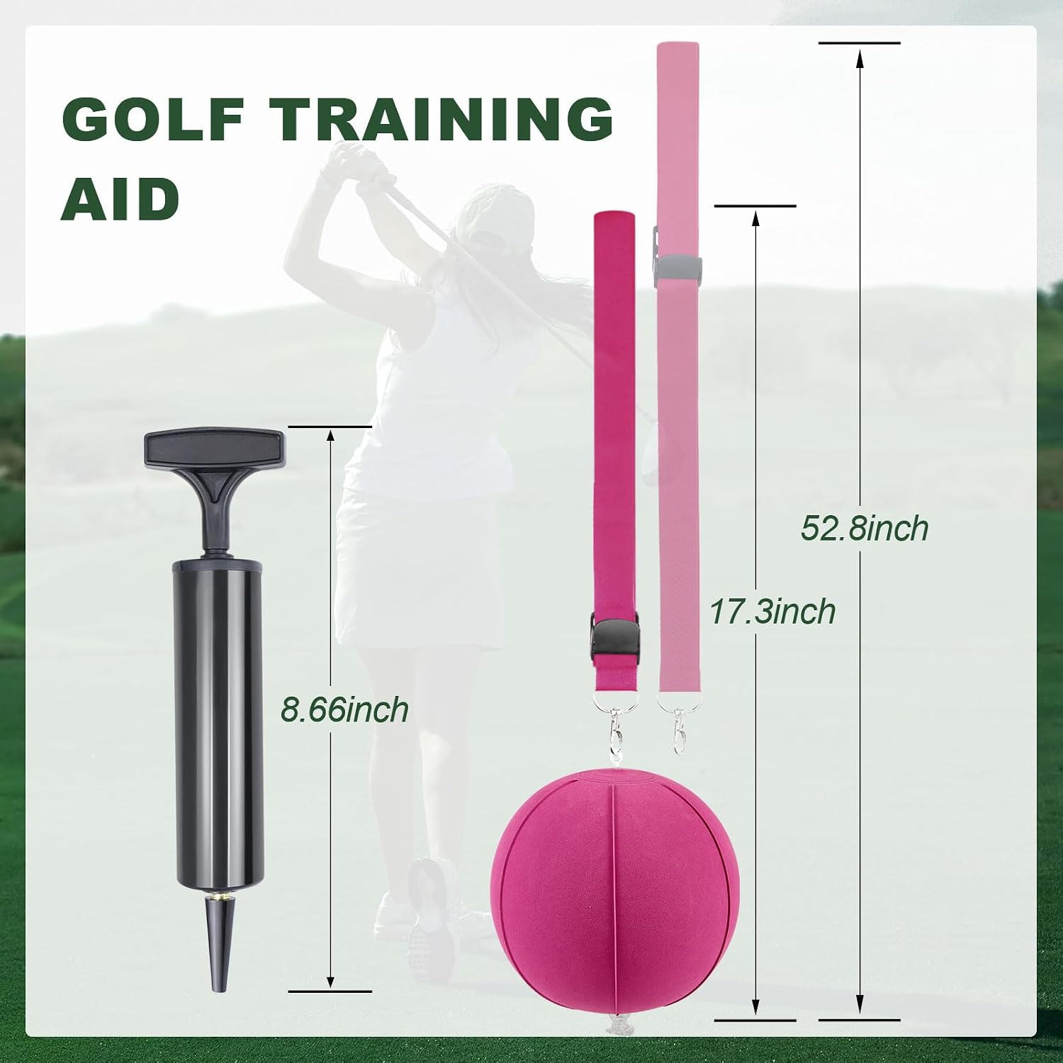 Smart Ball Golf Training Aid - Enhanced Swing Trainer for Impact, Arm, and Elbow Posture Optimization