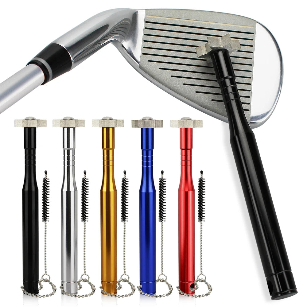 Professional Golf Club Groove Sharpener and Cleaner - V U Blade Tool Available in Six Colors